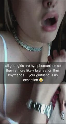 cheating goth gf