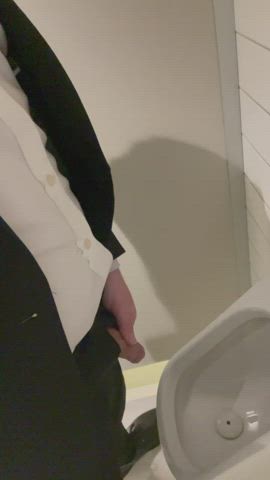 public bathroom piss