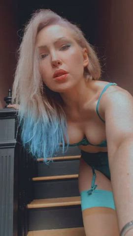 alt ass blue cute lingerie pale gif
