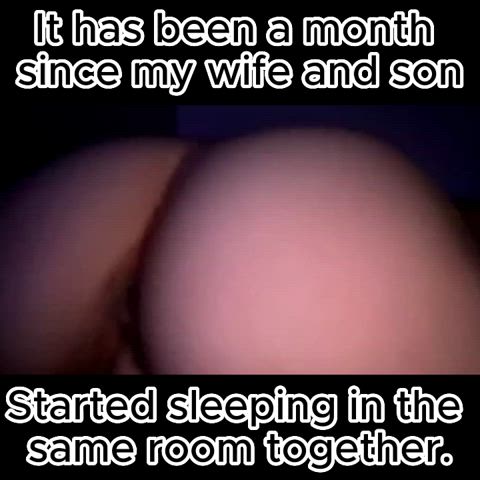 bed sex big ass big balls big dick caption mom sex son gif