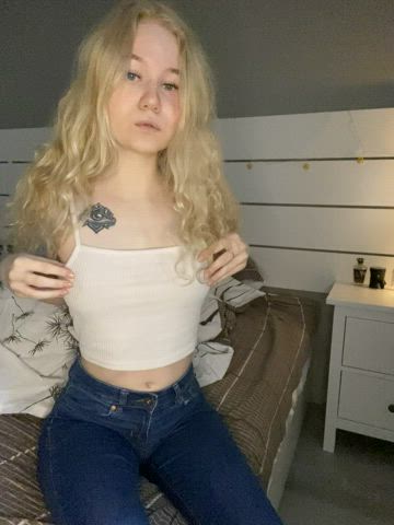 Blonde Curly Hair OnlyFans gif