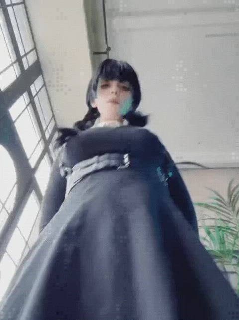 ass cosplay face sitting gif