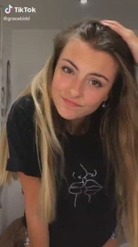 blonde brunette tiktok gif