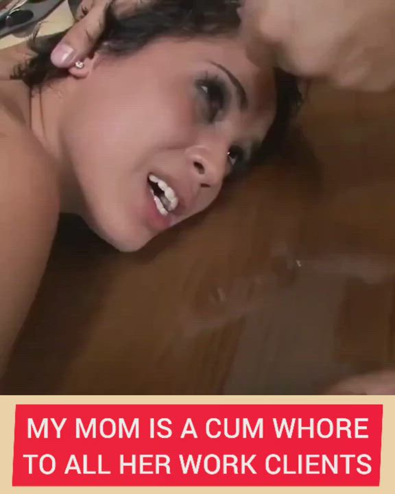 Blowjob Caption Cum Eating Instructions Cum In Mouth Mom Office Work gif