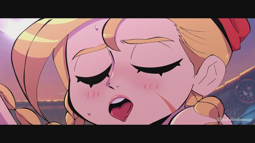 ahegao animation blonde british english sex gif