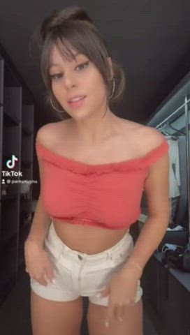 fingering masturbating thick tiktok gif