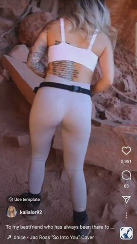 asian camel toe fitness gif