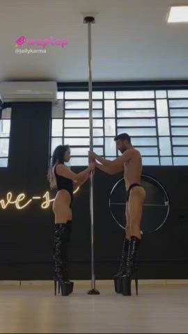 dancing pole dance spread spreading tiktok gif