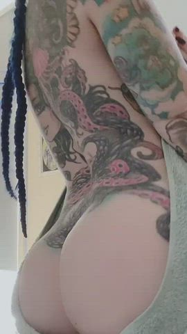 Big Ass Tattoo Tease gif
