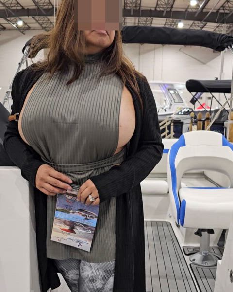 My floatation devices at the boat show