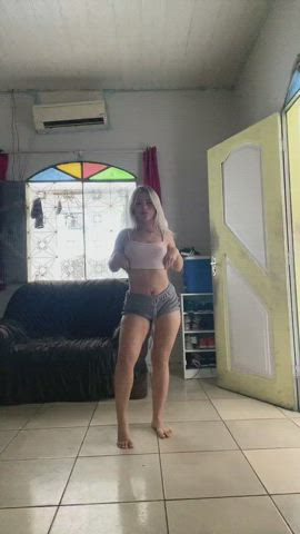big ass blonde booty lapdance teen twerking gif
