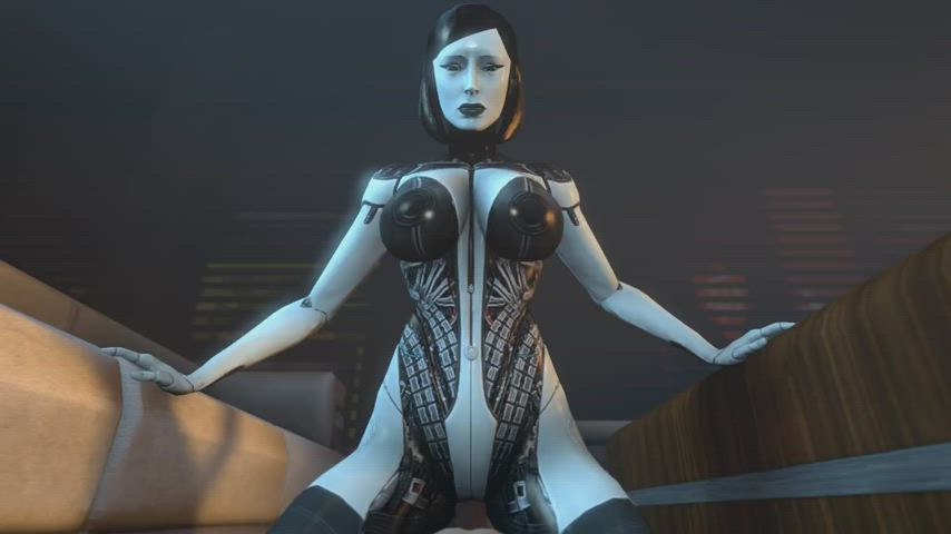 3d animation bouncing tits cowgirl robot rule34 gif