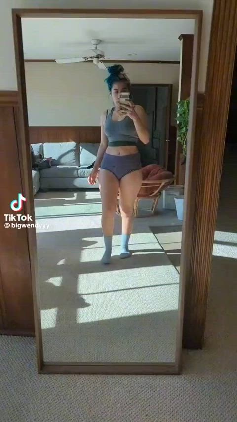 ass babe big ass body booty curvy latina mexican teasing thick gif