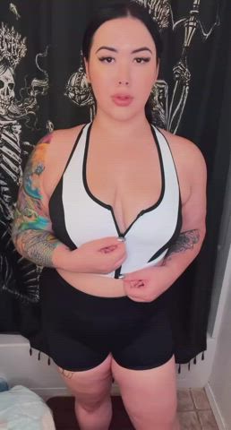 alt big tits brunette curvy onlyfans tattoo tease thick thick cock gif