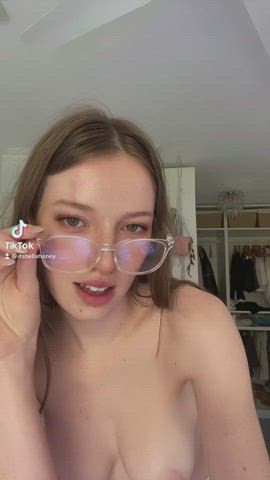 18 years old glasses tiktok tits tik-tok twerking gif