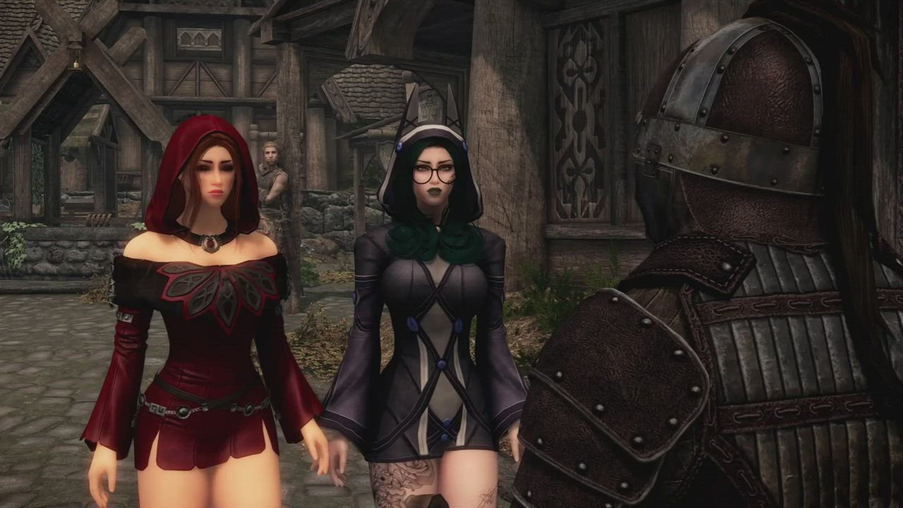 Whiterun Guard Gives Sarah And Bella A Choice [TheDovahKink]