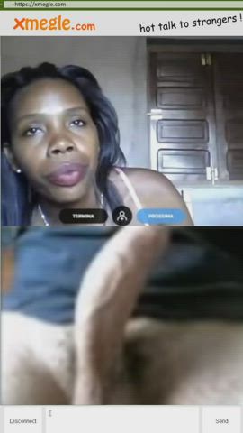 big dick camgirl cock shock ebony milf reaction webcam gif