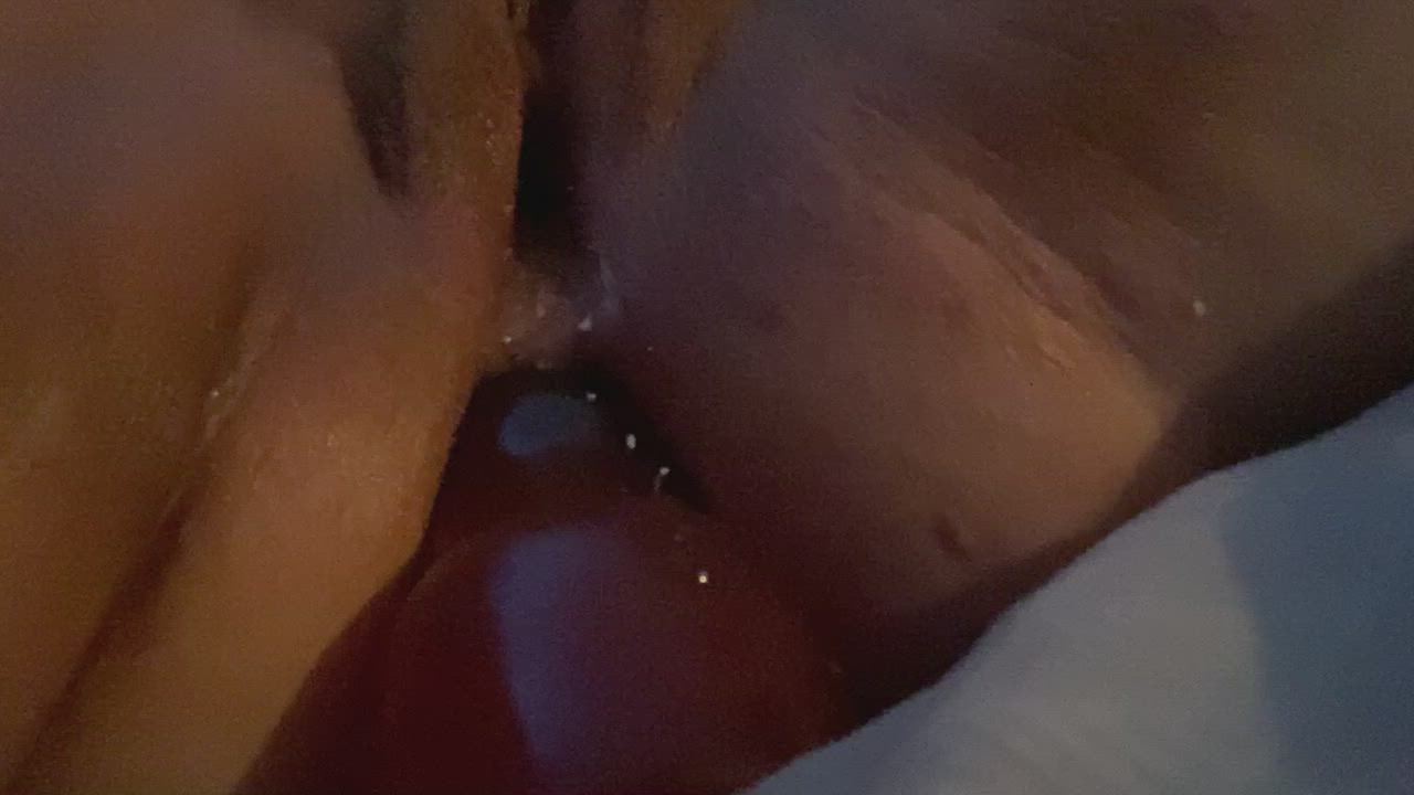 Anal Anal Play Huge Dildo gif