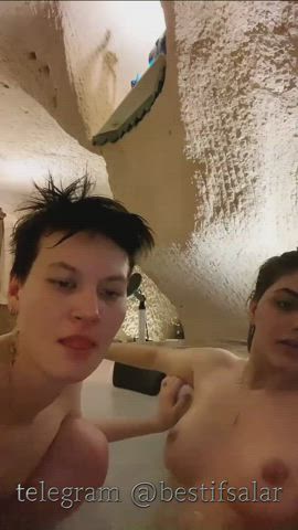 lesbians shower turkish gif