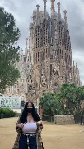 Always get your tits out outside gothy landmarks