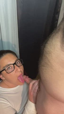 Blowjob Deepthroat MILF Pawg gif