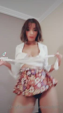 boobs bouncing tits dancing indian short hair tiktok tits titty drop gif