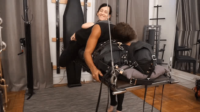 bdsm bondage femdom leather gif