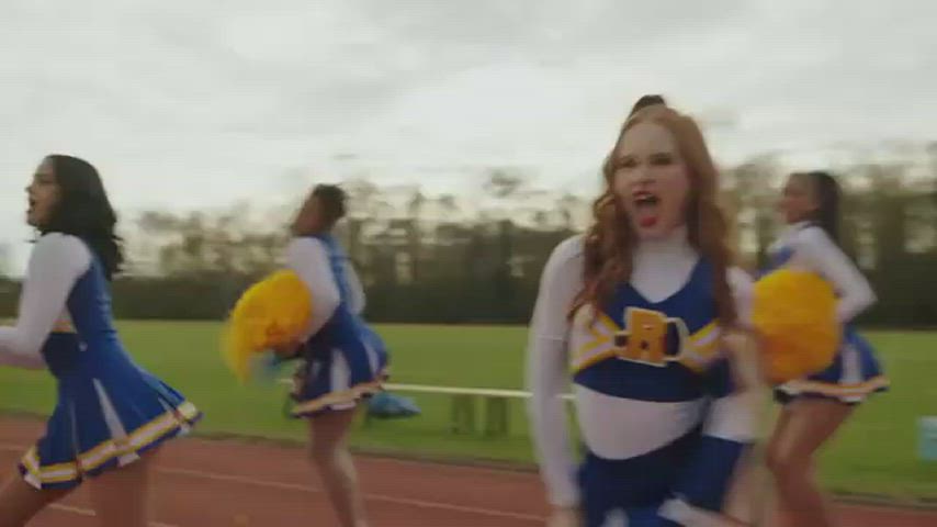 cheerleader madelaine petsch redhead gif