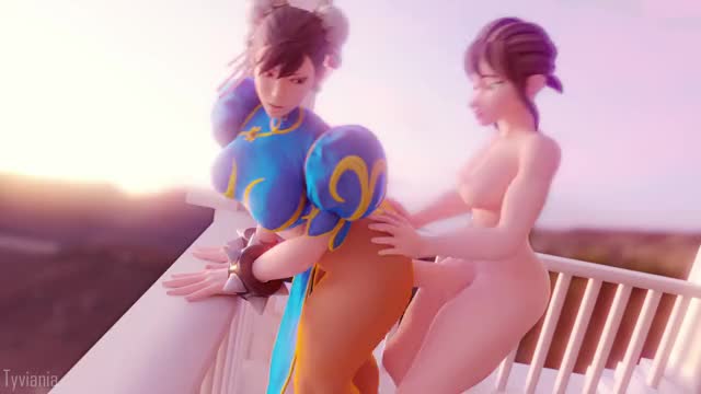 Chun-Li gets fucked by Futa Elise