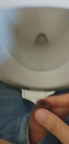 pee piss softcore toilet uncut gif