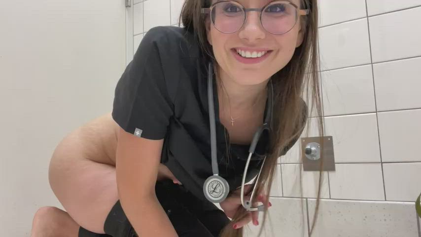 ass butt plug nurse gif