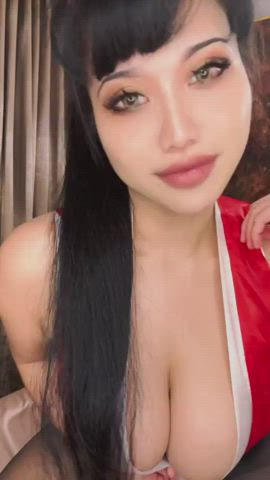 ahegao asian big tits cosplay teen tiktok tits gif