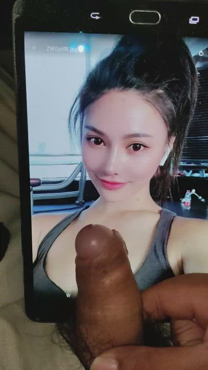 Asian Cockslap Cute Pulsating Tribbing Tribute gif