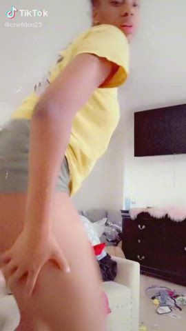 Ass Big Ass Ebony Shaking Thick TikTok Twerking gif
