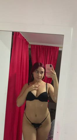 fuck machine mirror tits gif