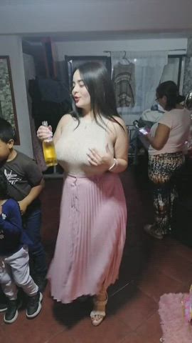 busty latina tiktok gif