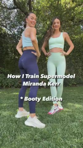 Miranda Kerr Spandex Workout gif