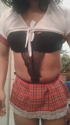 Ass Ass Clapping Bubble Butt Caramel Indian Legs Schoolgirl Teasing Upskirt gif