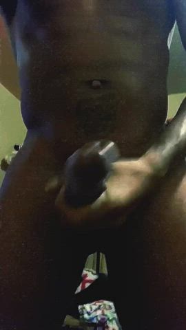 cum cumshot ebony male masturbation gif