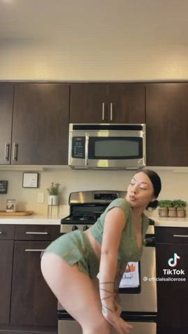 ass big ass big tits boobs booty latina shorts thick twerking gif