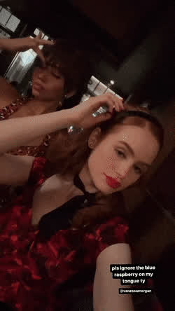 celebrity madelaine petsch redhead gif