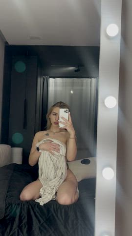 amateur female mirror gif