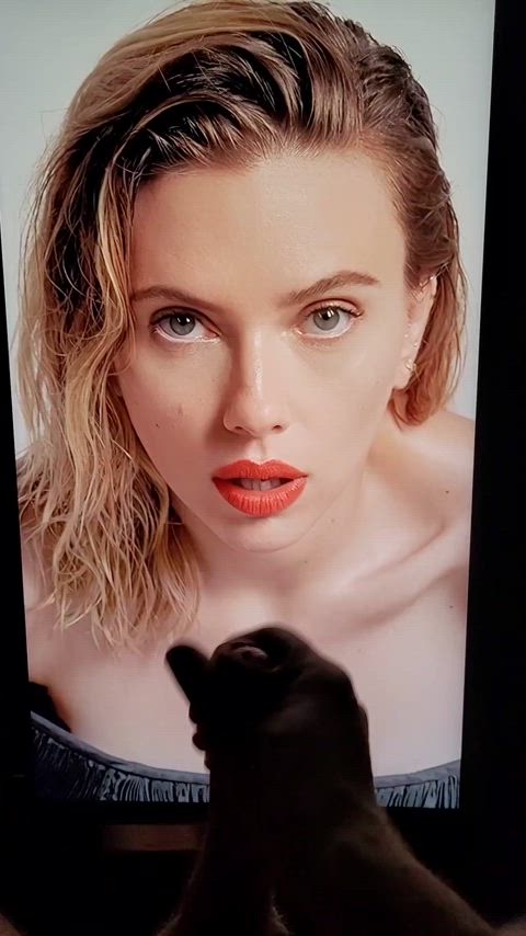 celebrity cock cumshot facial scarlett johansson tribute celebs covered-in-cum gif