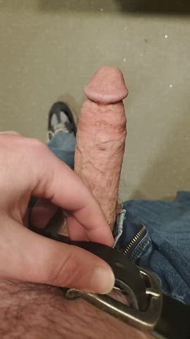 bwc bathroom cock masturbating gif