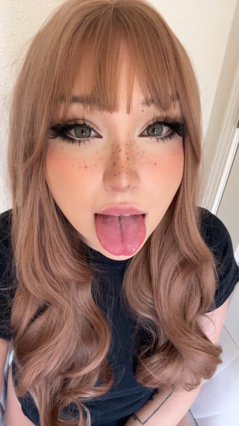 ahegao alternative belle delphine cute egirl onlyfans solo teen tongue fetish gif