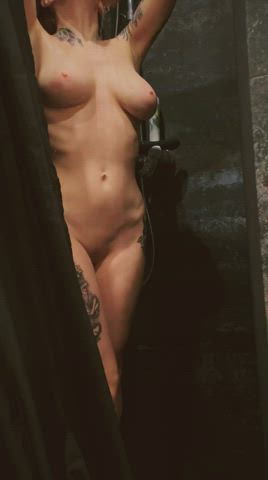 Big Tits Shower Tattoo gif