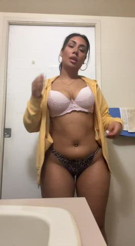 19 years old big tits boobs erotic lingerie onlyfans teasing teen tits gif