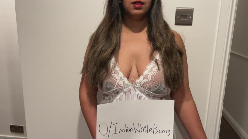 boobs british brunette desi female indian lingerie nsfw solo tits gif