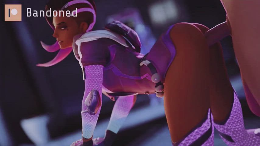 3d hentai overwatch standing doggy gif