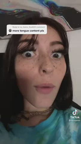 TikTok tongue